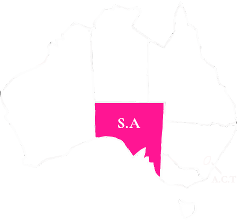 Australia Map - Based in Adelaide, SA